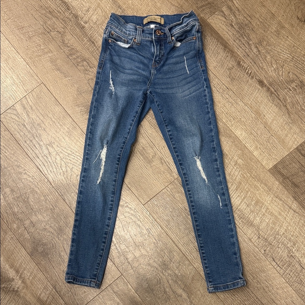Celebrity pink girls Classic Blue Distressed Jeans